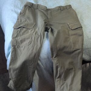 Duluth Trading Co Men's Green Fire Hose Cargo Pants